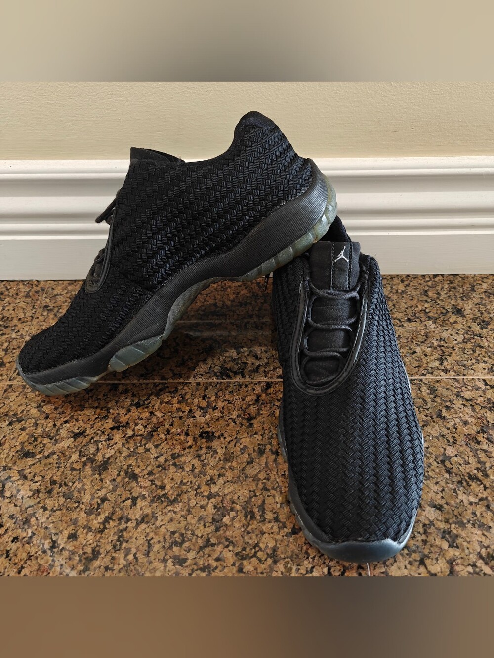 Air Jordan Future Low Black Metallic Silver Carbon 718948-005 Mens Size 11